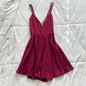 Windsor Burgundy Skater Dress